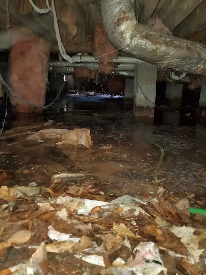 Crawl space flood assessment for Commercial Water Damage Restoration in Nampa