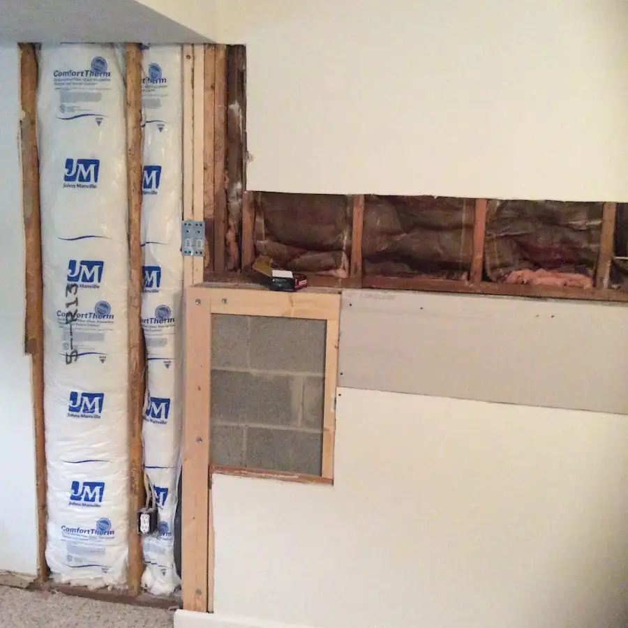 Wall insulation replacement during Contents Cleaning & Restoration in Nampa